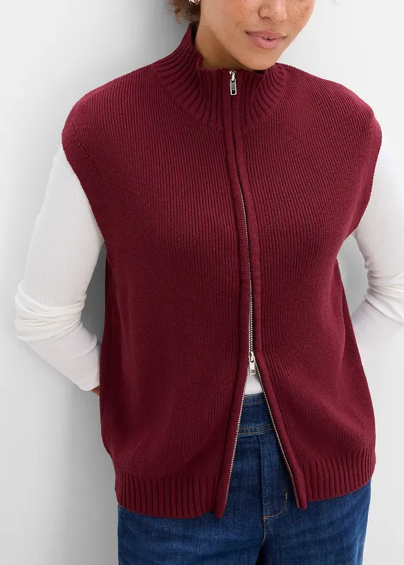 Gilet sans manches en maille, bonprix