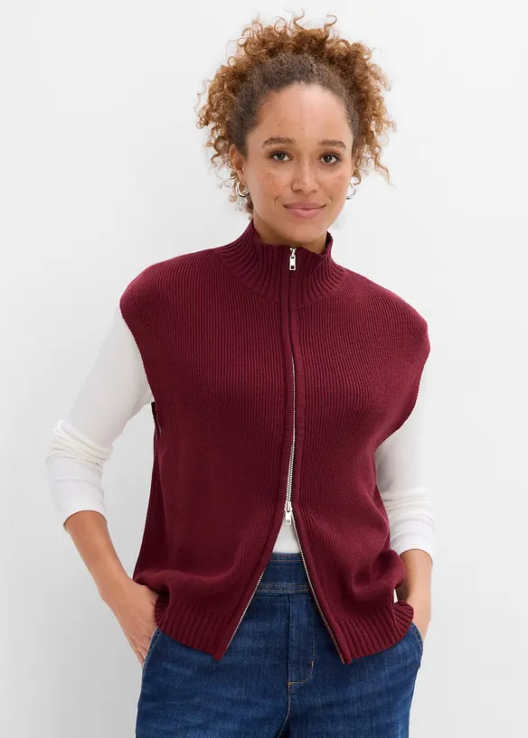 Gilet sans manches en maille, bonprix