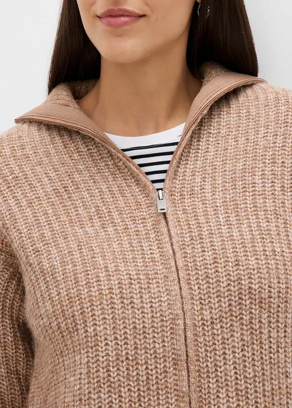 Gilet en grosse maille, bonprix