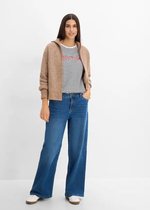 Gilet en grosse maille, bonprix