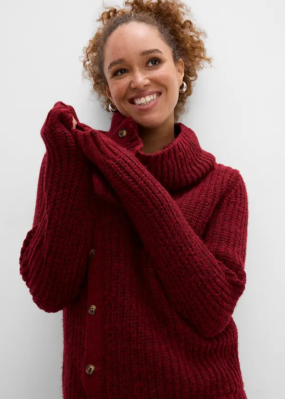 Pull &agrave; patte de boutonnage, bonprix