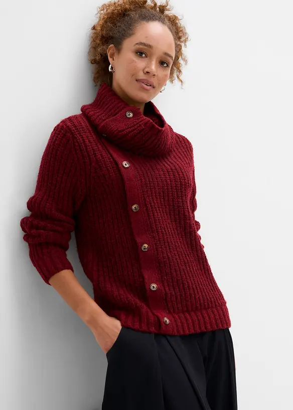 Pull &agrave; patte de boutonnage, bonprix