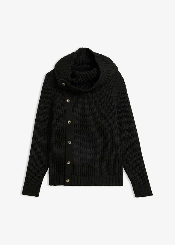 Pull &agrave; patte de boutonnage, bonprix