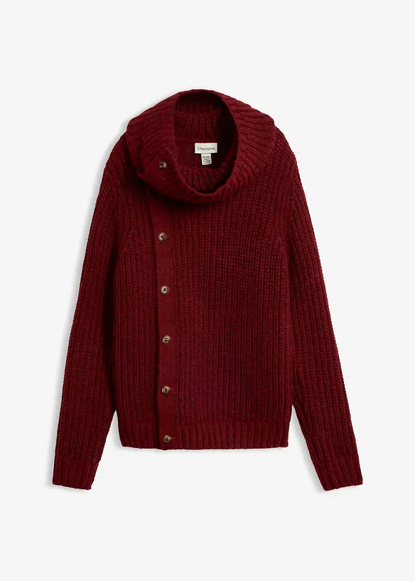 Pull &agrave; patte de boutonnage, bonprix