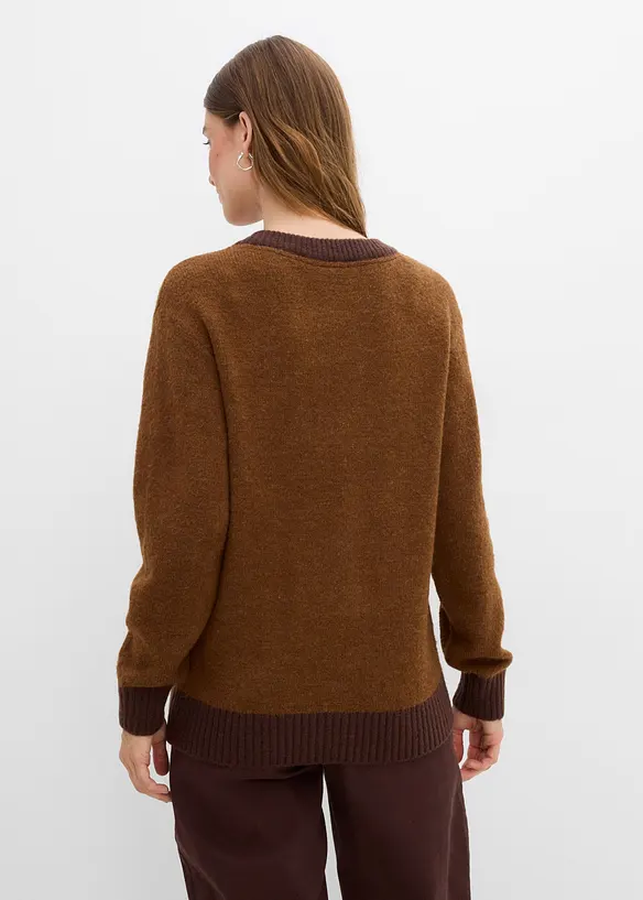 Pull en maille Loose Fit, bonprix