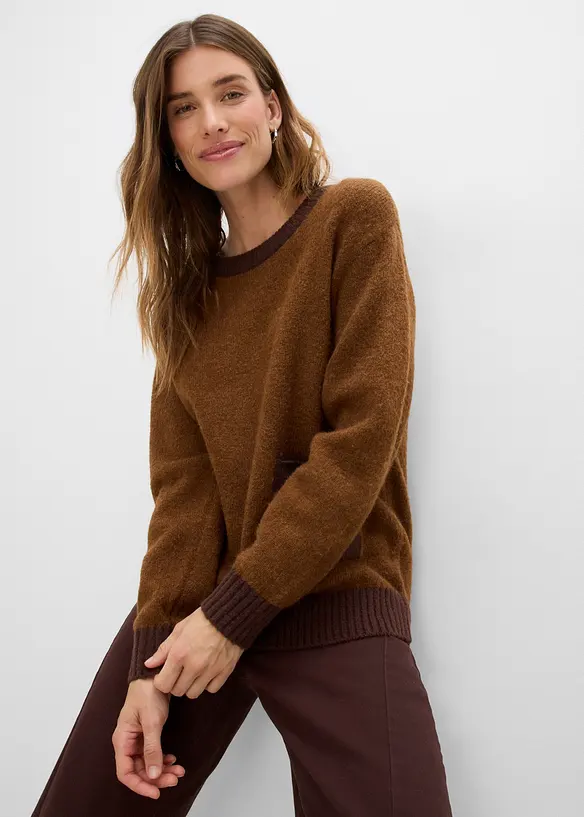 Pull en maille Loose Fit, bonprix
