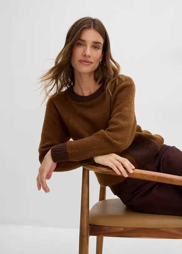 Pull en maille Loose Fit, bonprix