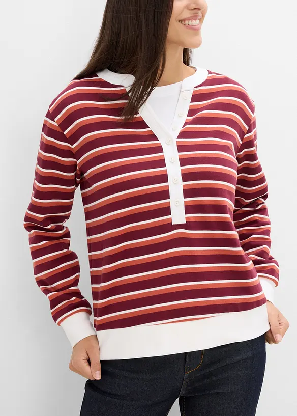 Sweat-shirt 100% coton, bonprix