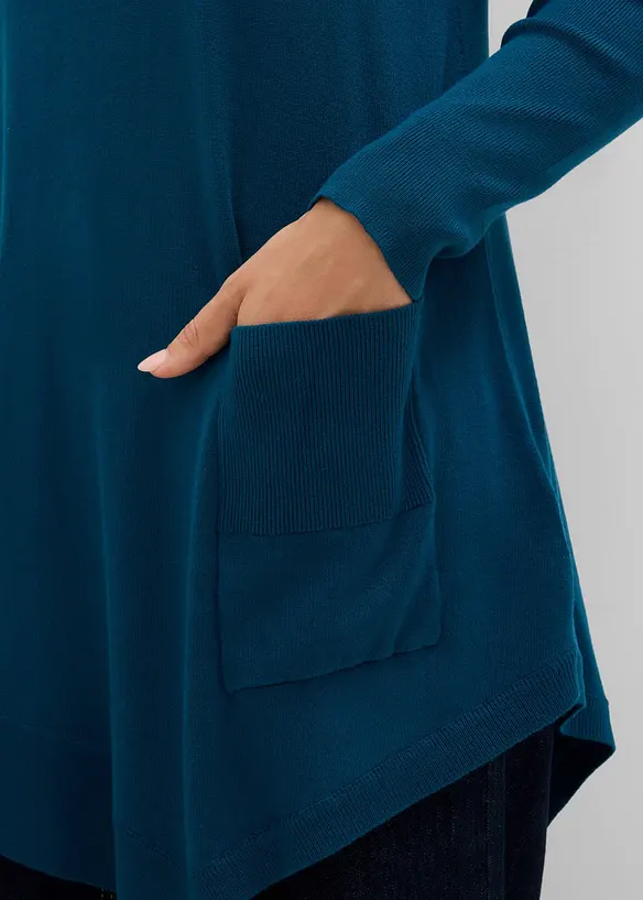 Long-Pullover aus Viskose-Mischung, bonprix
