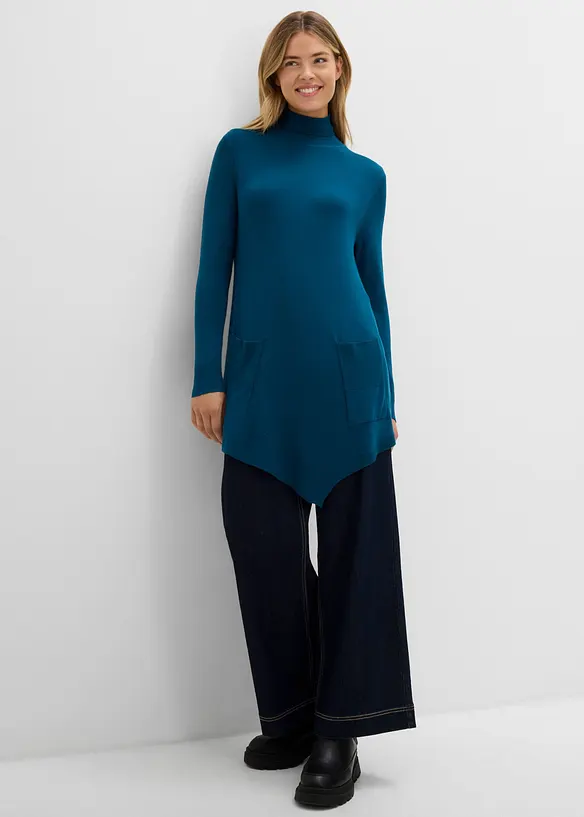 Long-Pullover aus Viskose-Mischung, bonprix