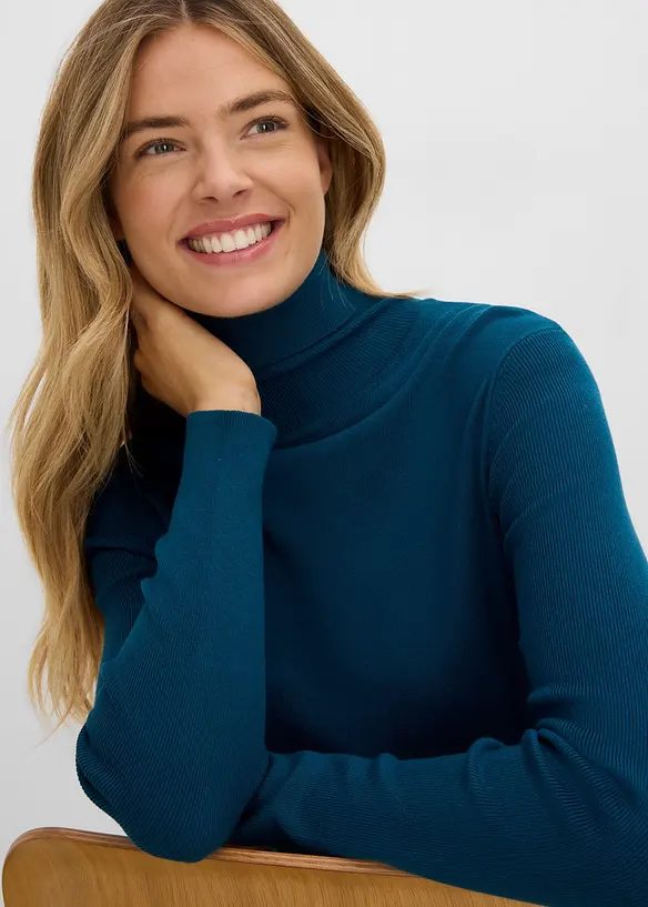 Long-Pullover aus Viskose-Mischung, bonprix