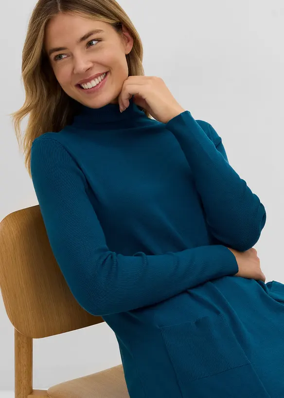 Long-Pullover aus Viskose-Mischung, bonprix