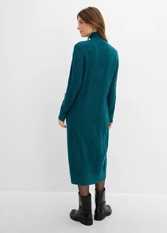 Robe en maille torsad&eacute;e, bonprix