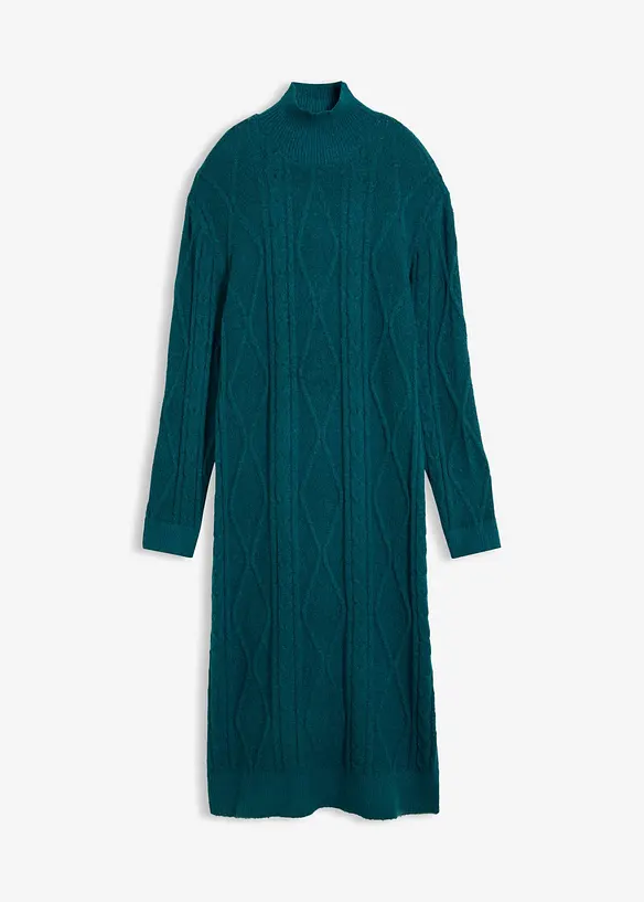 Robe en maille torsad&eacute;e, bonprix