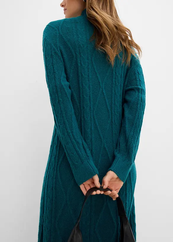 Robe en maille torsad&eacute;e, bonprix