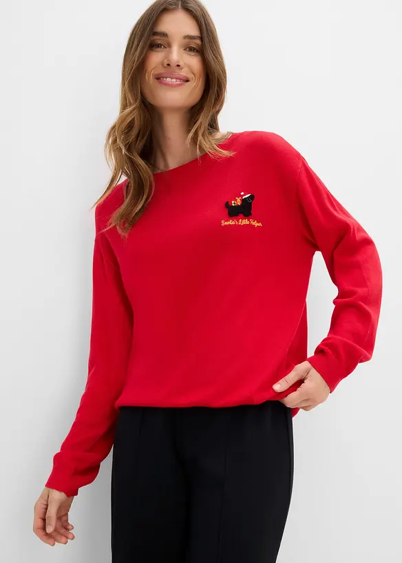Strickpullover mit Rundhals, bonprix