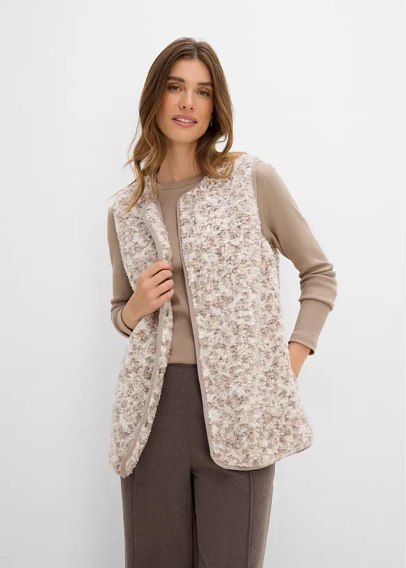 Gilet sans manches en sherpa, bonprix