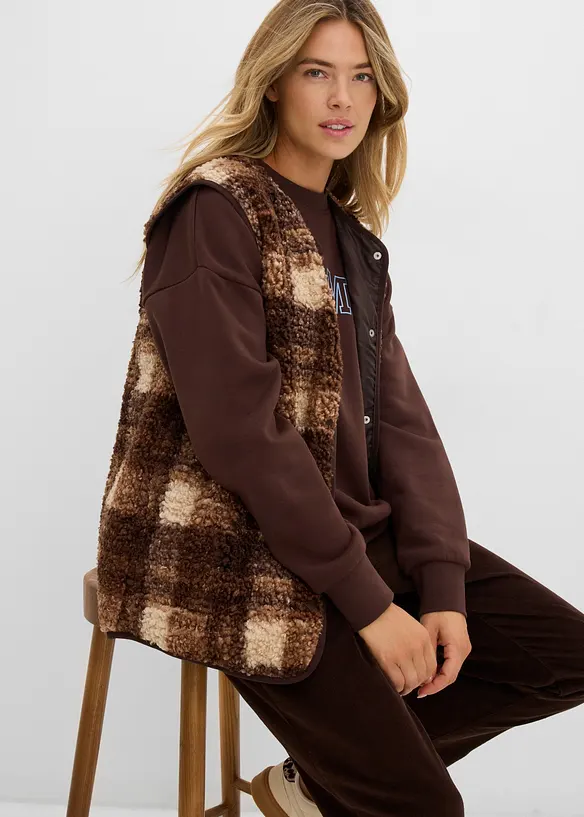 Gilet sans manches en sherpa, bonprix