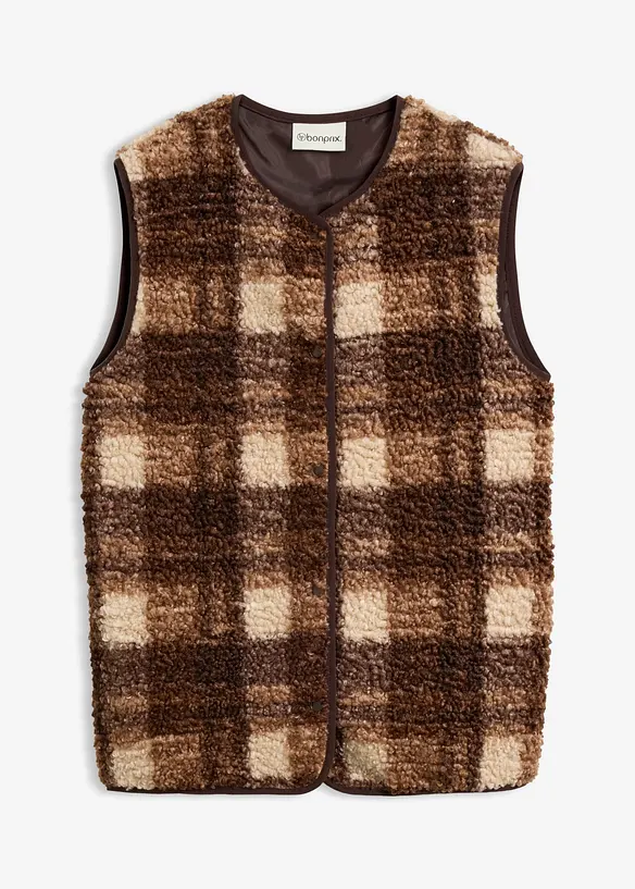 Gilet sans manches en sherpa, bonprix