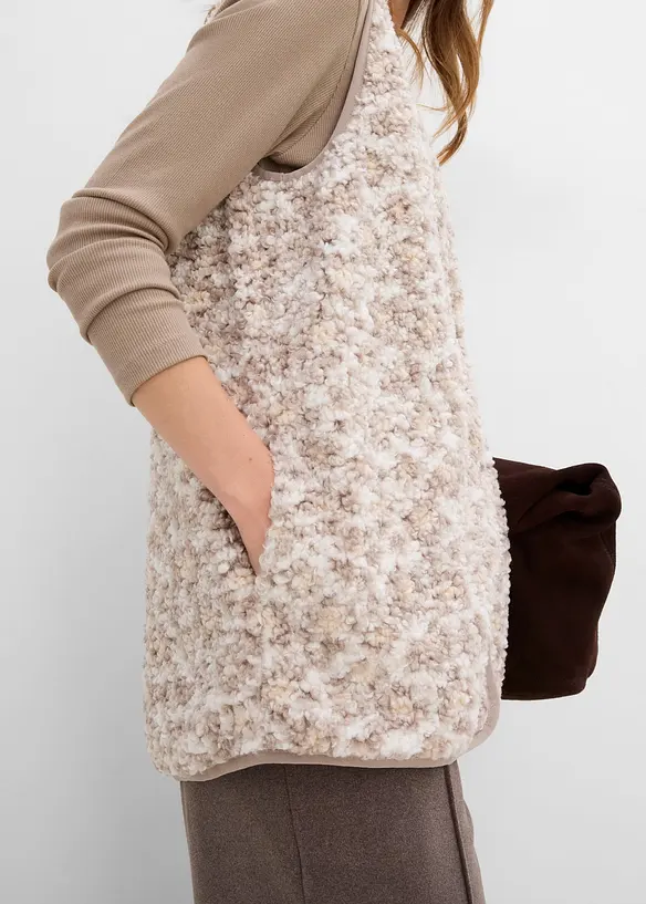 Gilet sans manches en sherpa, bonprix