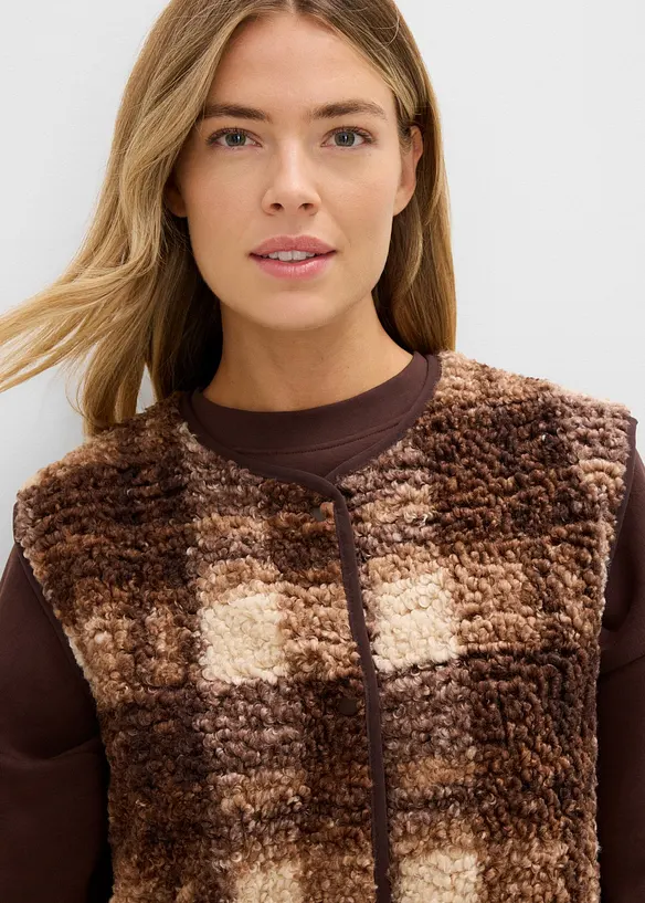 Gilet sans manches en sherpa, bonprix