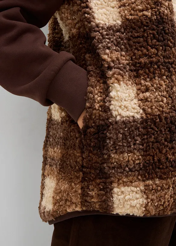 Gilet sans manches en sherpa, bonprix