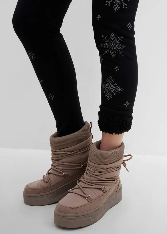 Legging chaud doubl&eacute; sherpa, bonprix