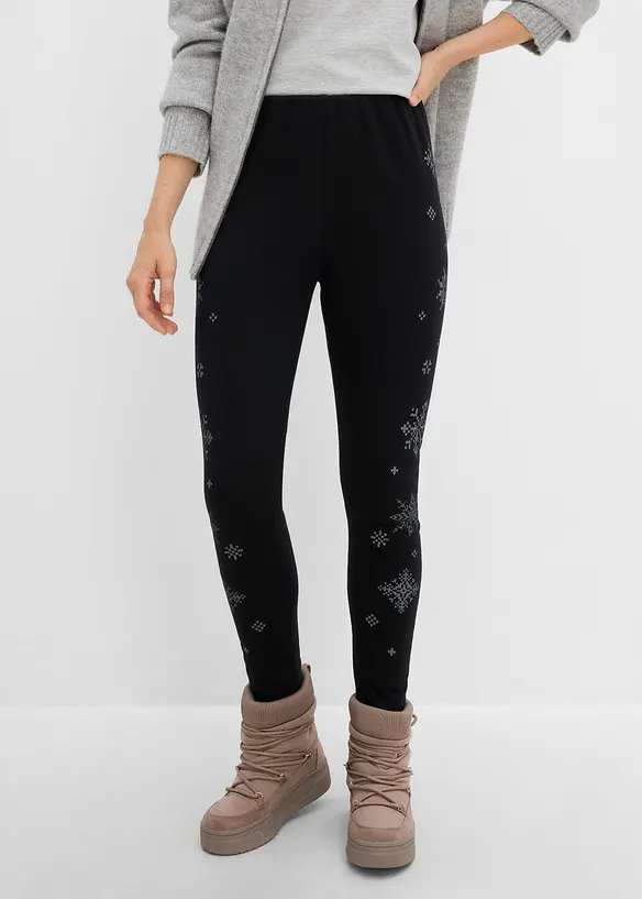 Legging chaud doubl&eacute; sherpa, bonprix
