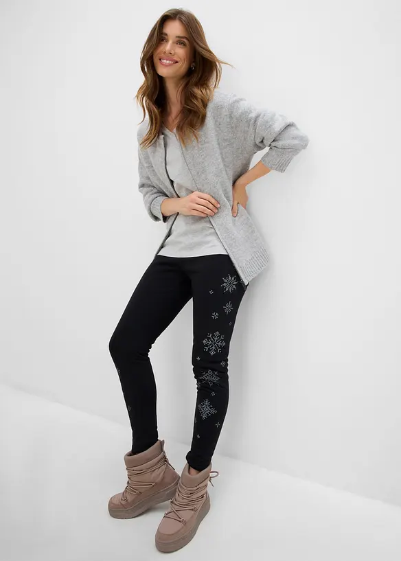 Legging chaud doubl&eacute; sherpa, bonprix
