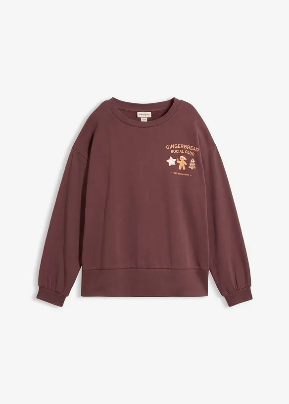 Oversize Sweatshirt aus reiner Baumwolle, bonprix