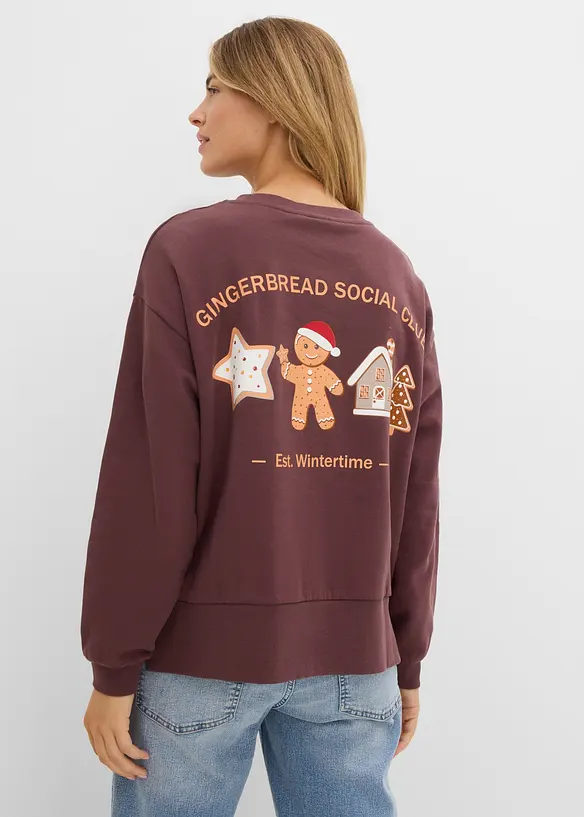 Oversize Sweatshirt aus reiner Baumwolle, bonprix