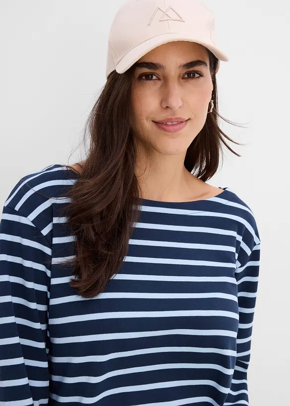 Langarmshirt aus reiner Bio-Baumwolle, (2er Pack), bonprix