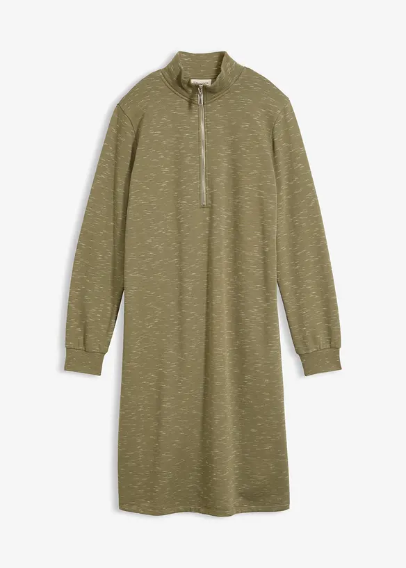 Robe sweat &agrave; col camionneur, bonprix