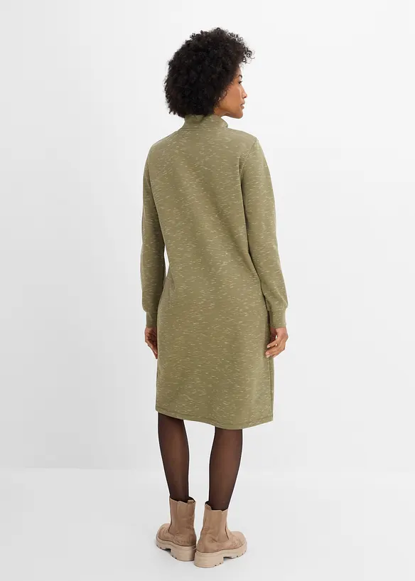 Robe sweat &agrave; col camionneur, bonprix