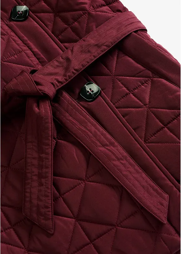 Veste matelass&eacute;e avec ceinture &agrave; nouer, d&eacute;perlante, bonprix