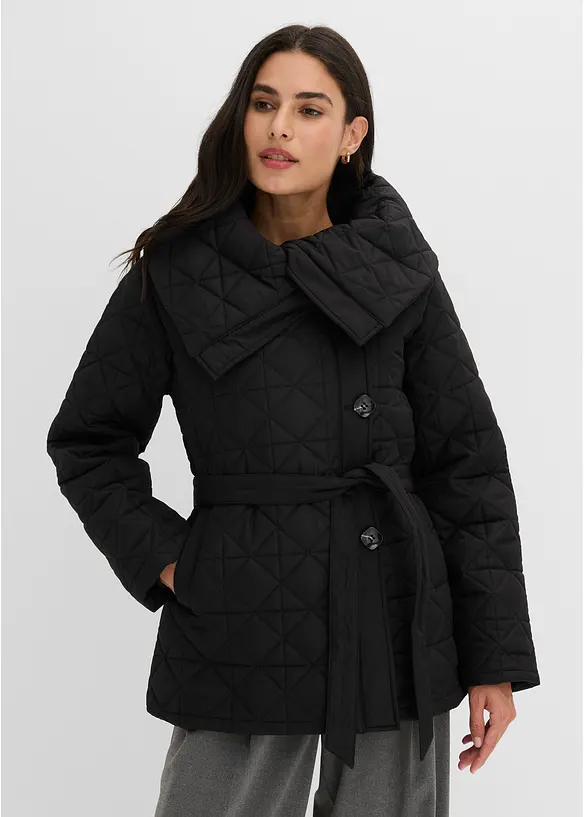 Steppjacke mit Bindeband, wasserabweisend, bonprix