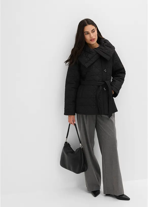 Steppjacke mit Bindeband, wasserabweisend, bonprix