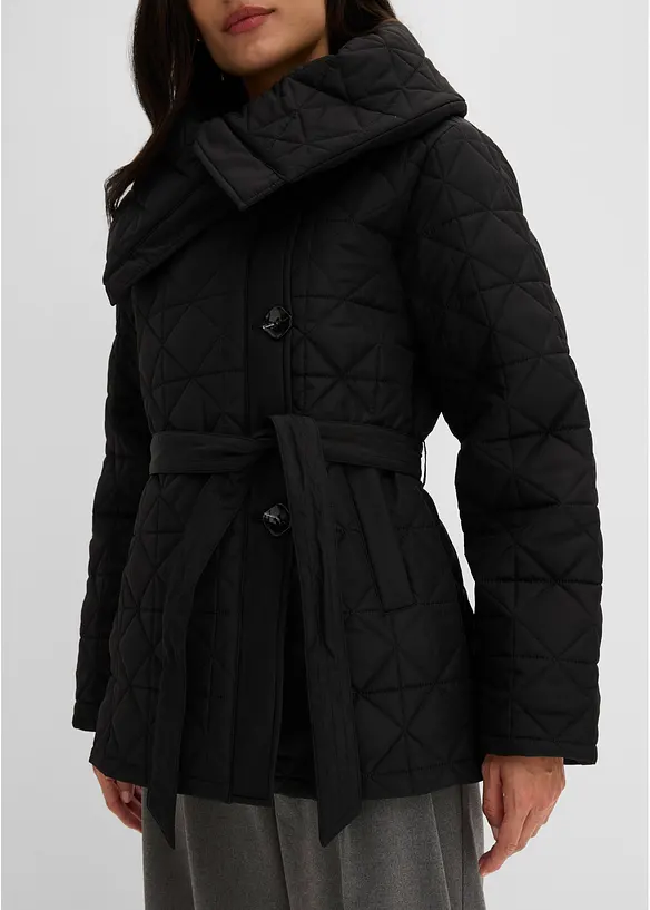 Steppjacke mit Bindeband, wasserabweisend, bonprix