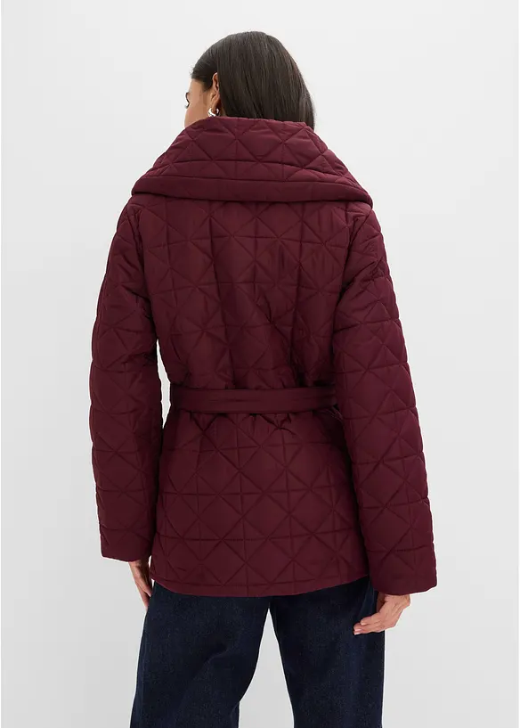 Veste matelass&eacute;e avec ceinture &agrave; nouer, d&eacute;perlante, bonprix