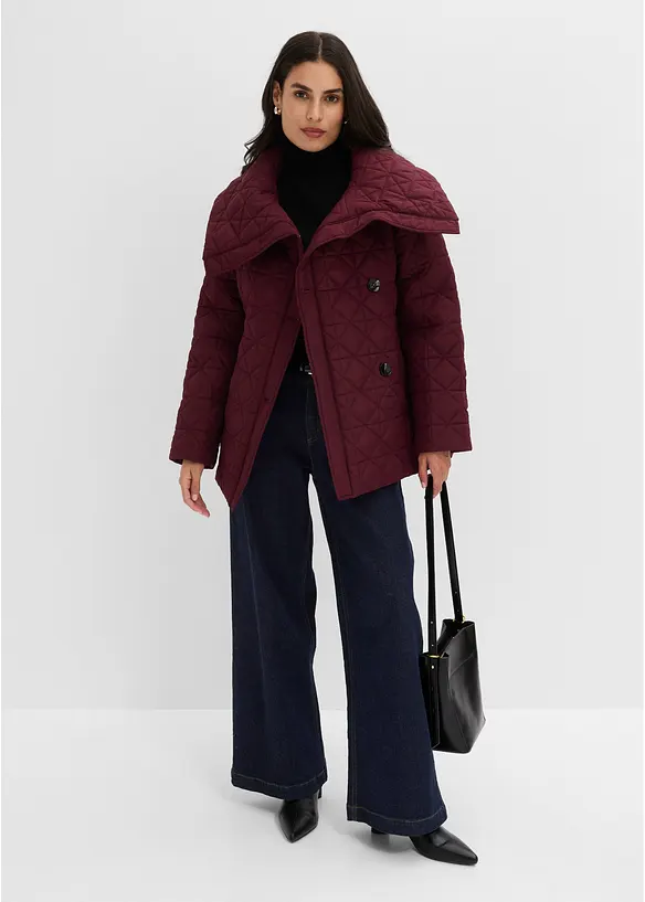 Veste matelass&eacute;e avec ceinture &agrave; nouer, d&eacute;perlante, bonprix