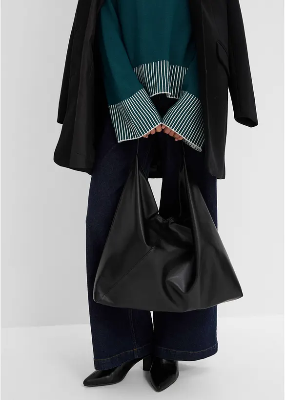 Pull doux &agrave; col montant, bonprix