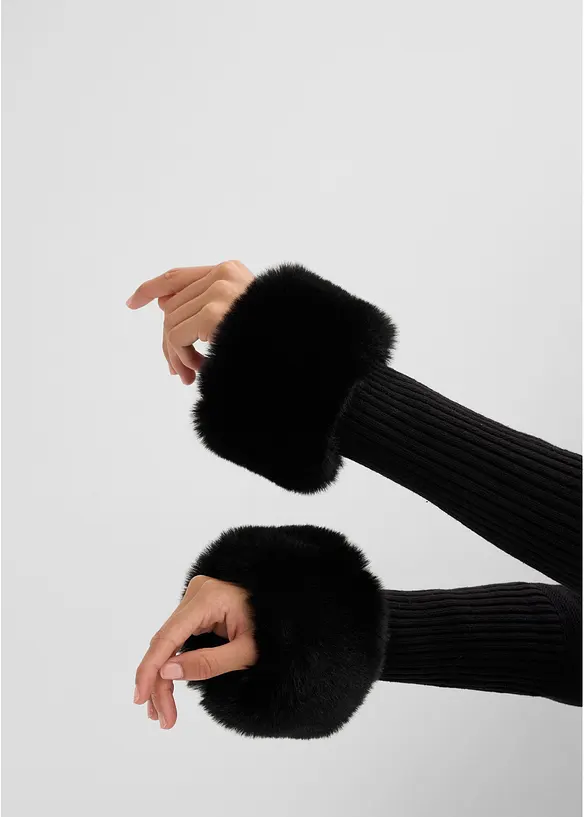 Gilet en maille &agrave; bordure amovible, bonprix