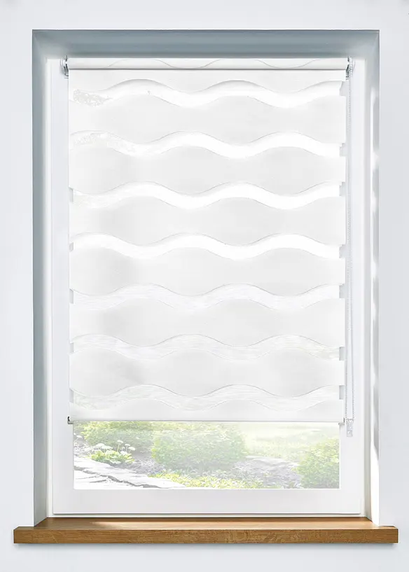 Store double motif vague, bonprix
