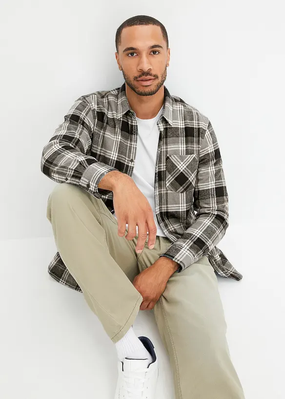 Chemise en flanelle 100% coton, bonprix