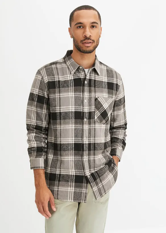 Chemise en flanelle 100% coton, bonprix