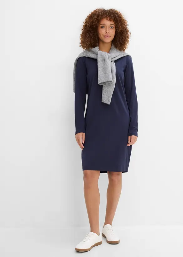 Jerseykleid aus Baumwolle mit Stretch (2er Pack), bonprix