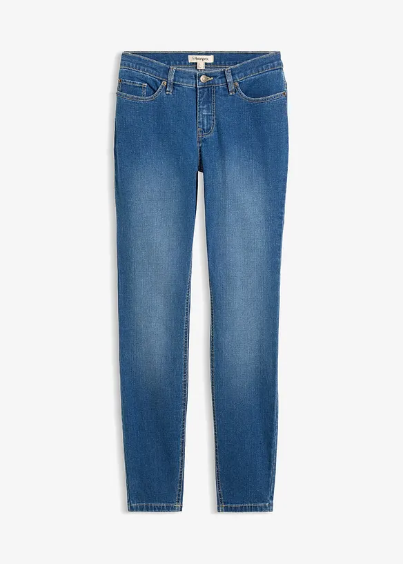 Jean skinny taille mi-haute, extensible, bonprix
