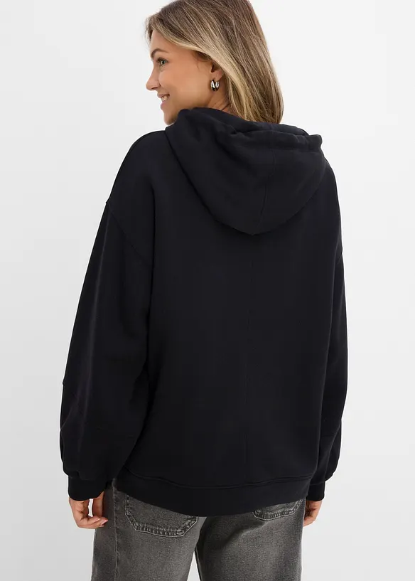 Sweat &agrave; capuche oversize en mati&egrave;re douce, bonprix