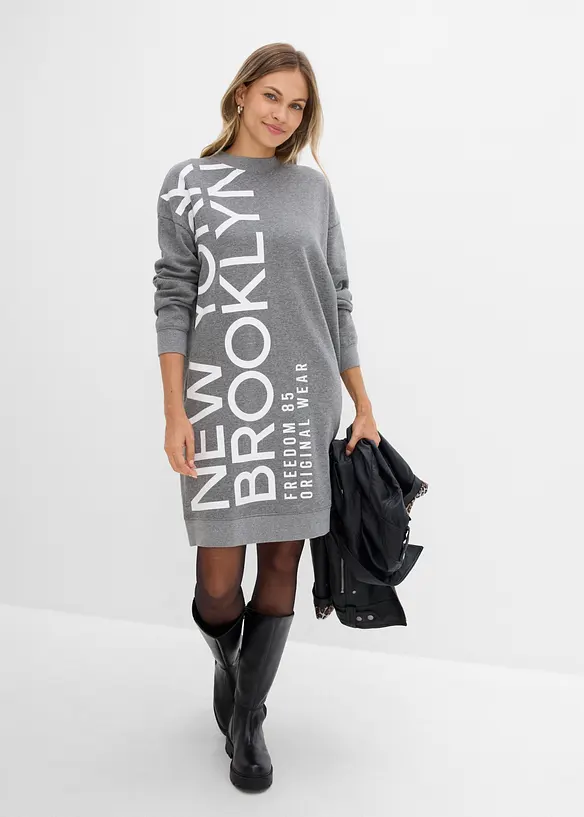 Robe sweat douce et oversize, bonprix