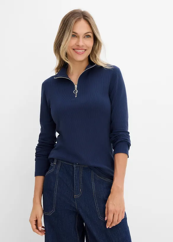 T-shirt c&ocirc;tel&eacute; en viscose douce et extensible, bonprix